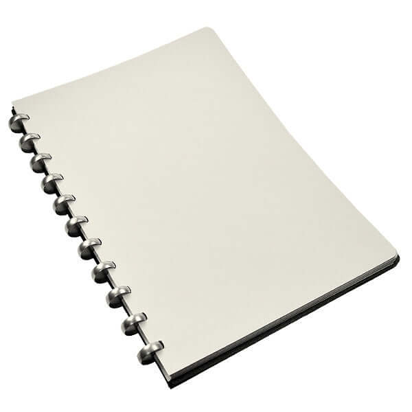Atoma Pur Disc-Bound Refillable 210 x 297 Notebook Black Leather - Image 4