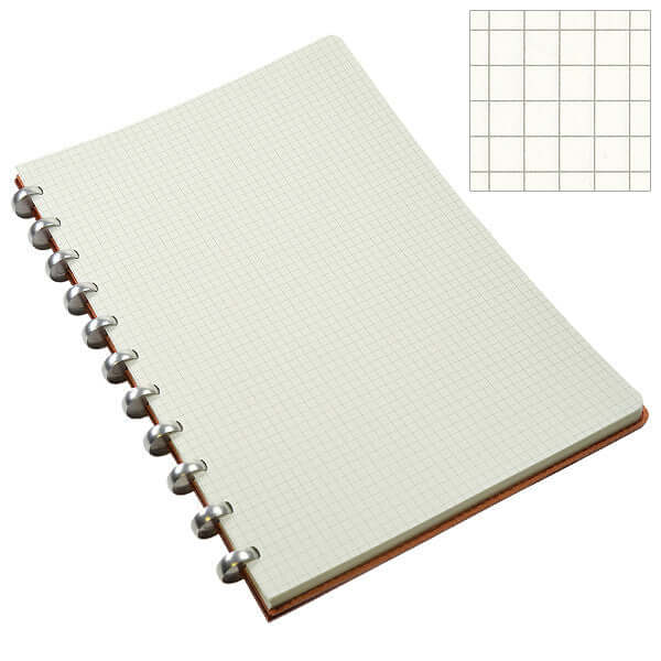 Atoma Pur Disc-Bound Refillable 210 x 295 Notebook Natural Leather - Image 5