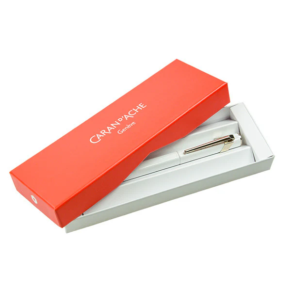 Caran d'Ache 849 Metal Fountain Pen Fluorescent Orange - Image 4