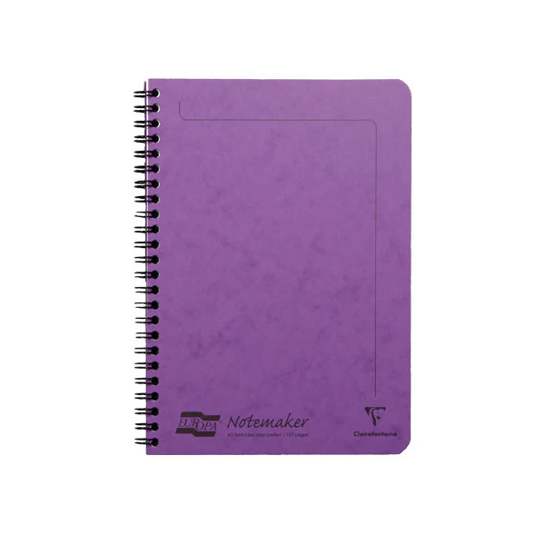 Clairefontaine Europa Notemaker Wirebound Notebook A5 (148x210) - Image 3