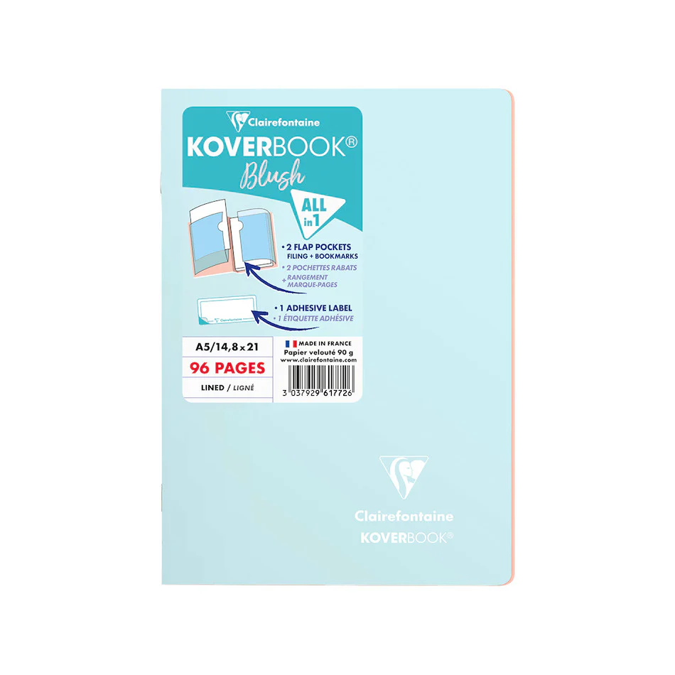 Clairefontaine Koverbook Blush Stapled Notebook A5 - Image 3