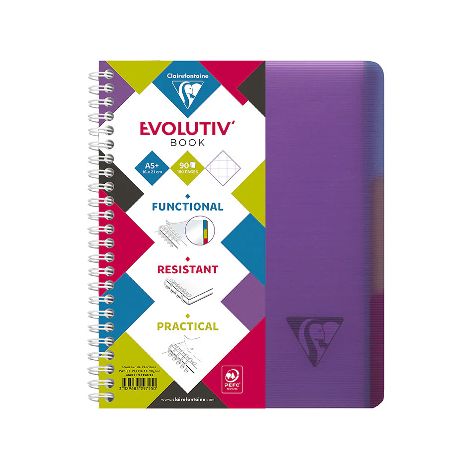 Clairefontaine Linicolor Wirebound Notebook A5 + Removable Divider - Image 5