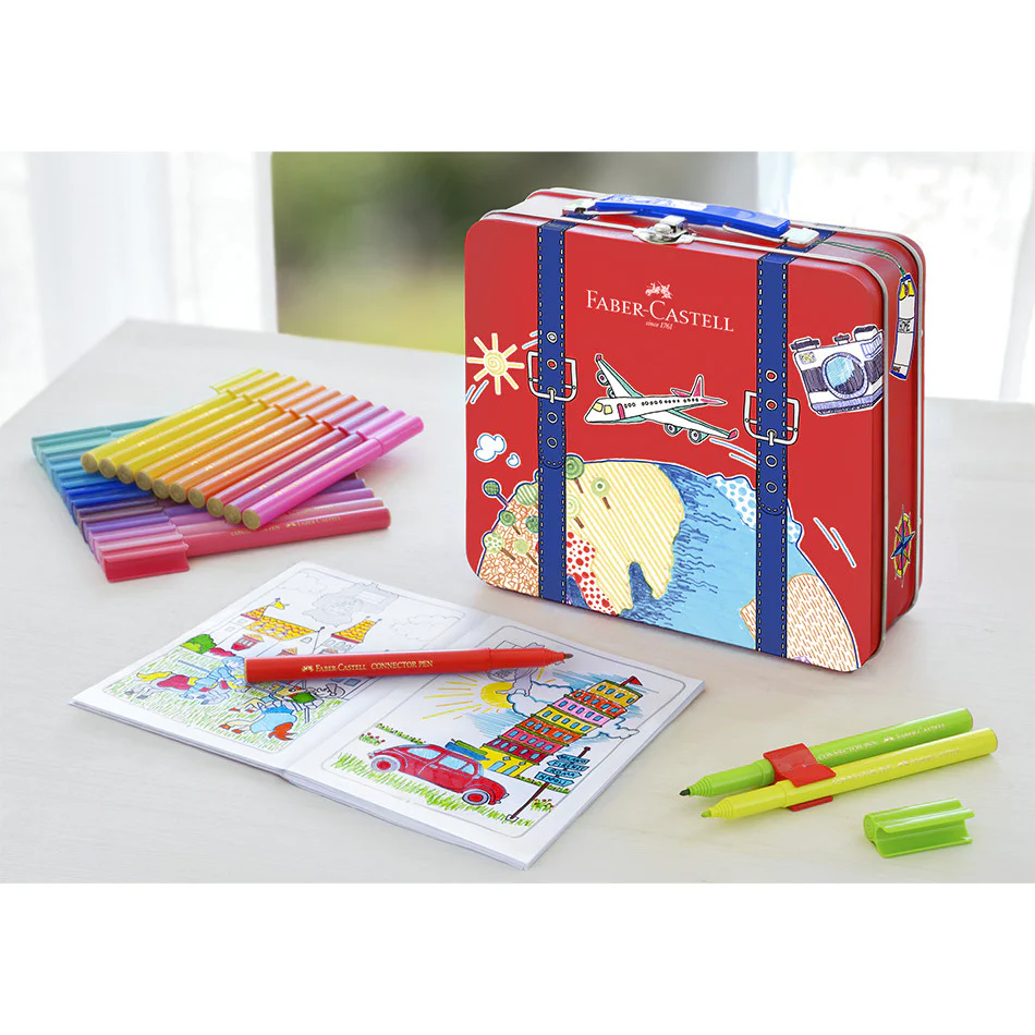 Faber-Castell Connector Pen Travel Suitcase of 40 - Image 4