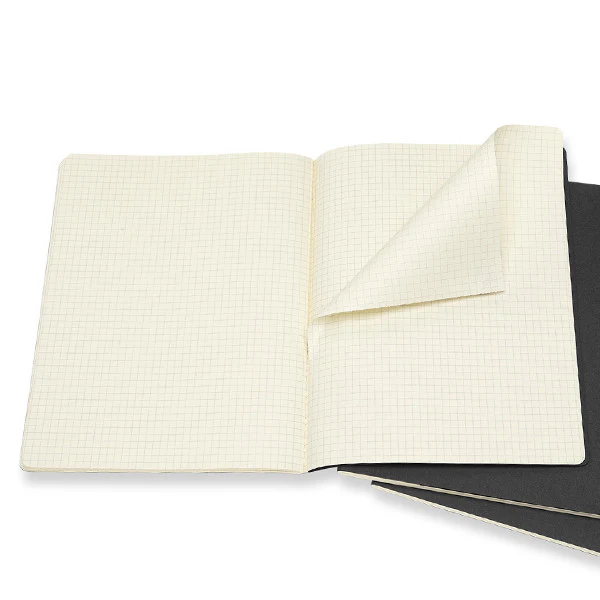 Moleskine Cahier Extra Large Journal 190x250 Black - Set of 3 - Image 4